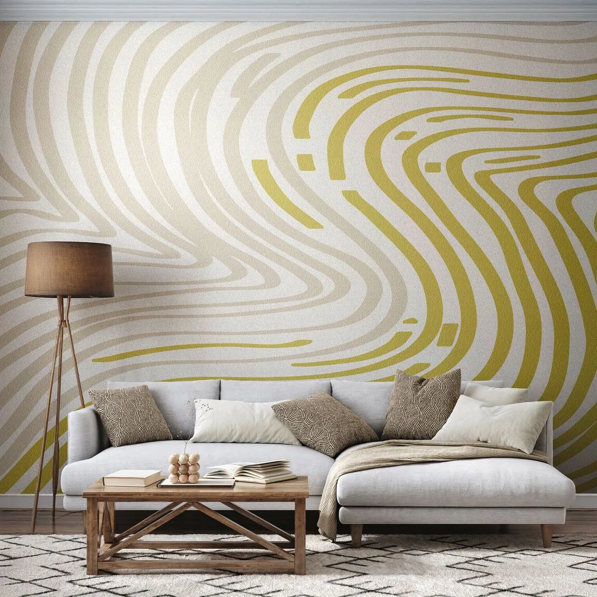 Fotótapéta Standard Eco - Kompozíció szelíd kanyarral - Minimalizmus, Darab, Fényes - 450x315 cm