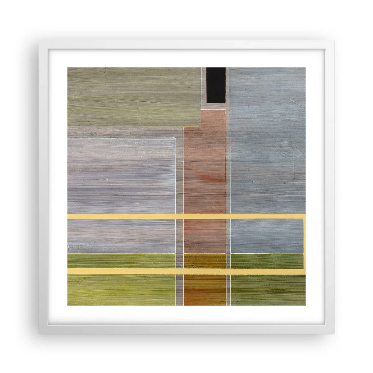 Poszter fekete keretben - Egyszerűen és nyugodtan - 50x50 cm
