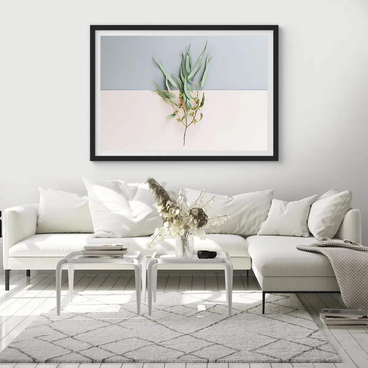 Poszter fehér keretben - Pasztell finomság - 91x61 cm