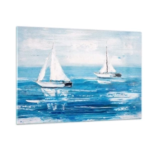 Üveg kép - Egy barátoddal az oldaladon - 120x80 cm