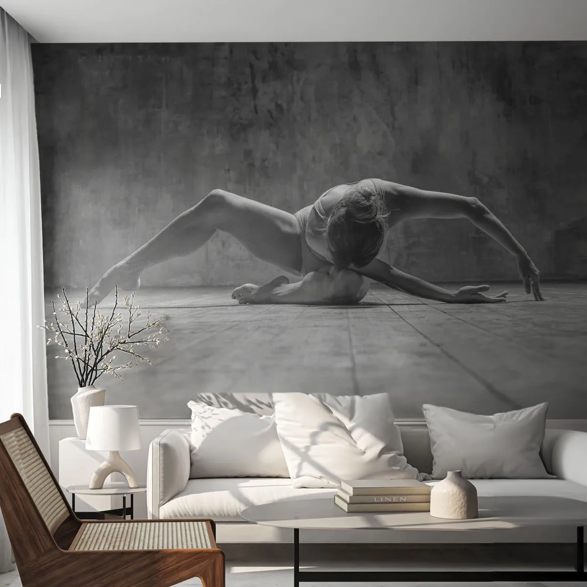 Fotótapéta Premium Sand - Előkerített szimmetria - Balerina, Balett, Tánc - 100x70 cm