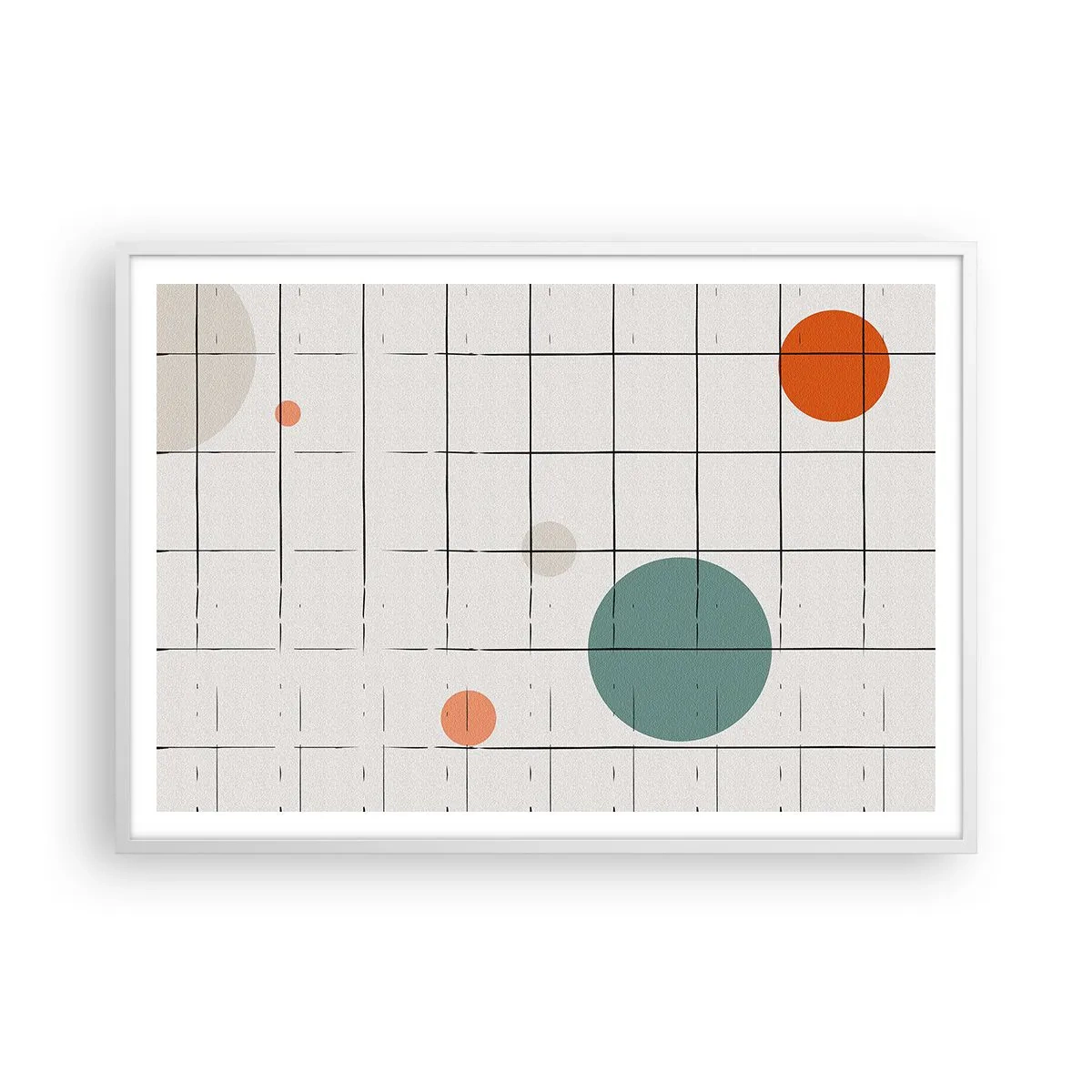 Poszter fekete keretben - Csapdába esve. Mi vagy ők? - 100x70 cm