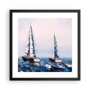 Poszter fehér keretben - A szél testvérisége - 40x40 cm