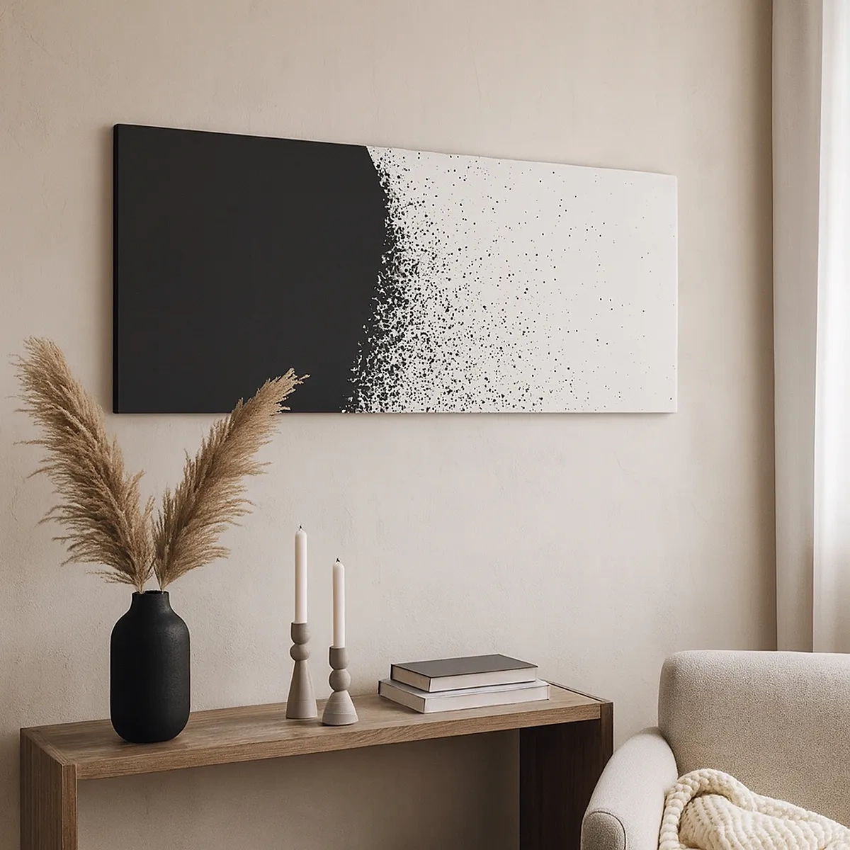 Vászonkép - Molekulák mozgása - 30x30 cm