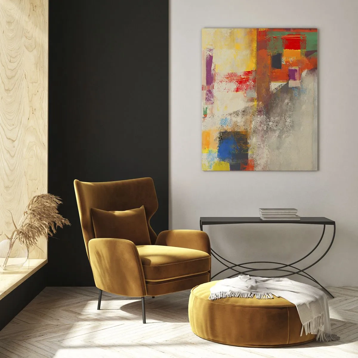 Üveg kép - Színgeometria - 80x120 cm