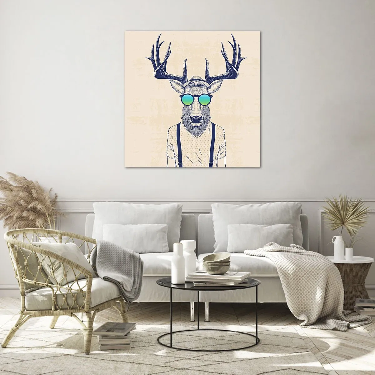 Üveg kép - Kire számítottál? - 70x70 cm