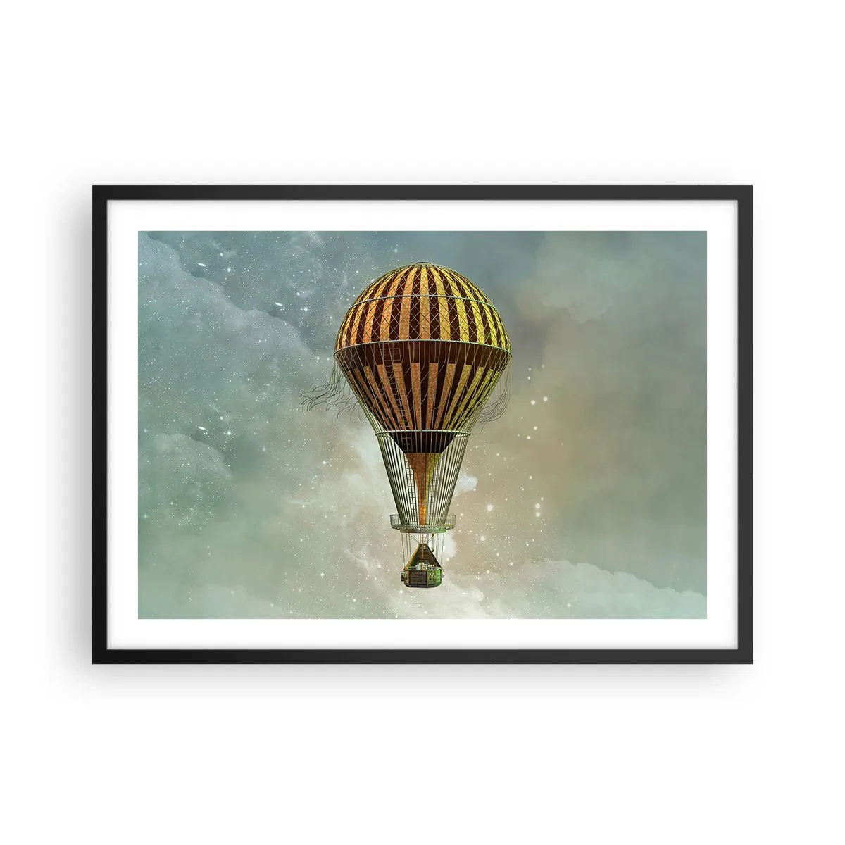 Poszter fehér keretben - Úttörő járatok - 70x50 cm