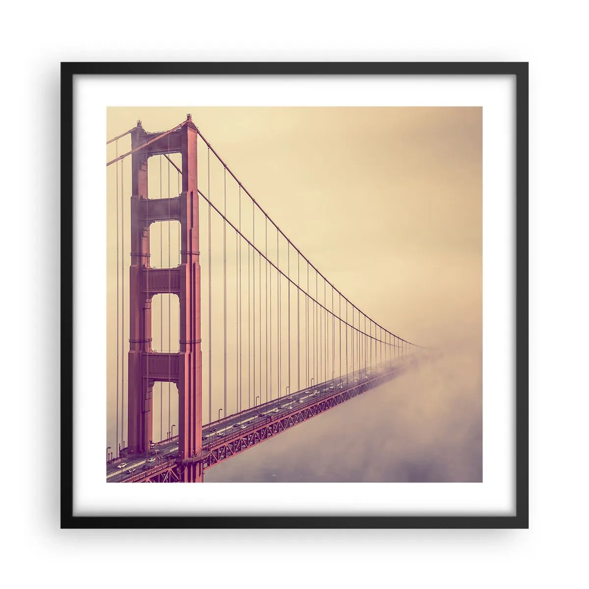 Poszter fehér keretben - Ég és föld között - 50x50 cm