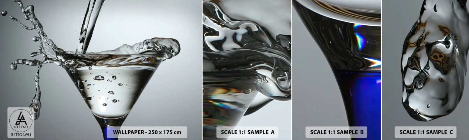 Fotótapéta Minta Standard Eco - A csésze peremén - Üveg, Ital, Gasztronómia - 100x30 cm