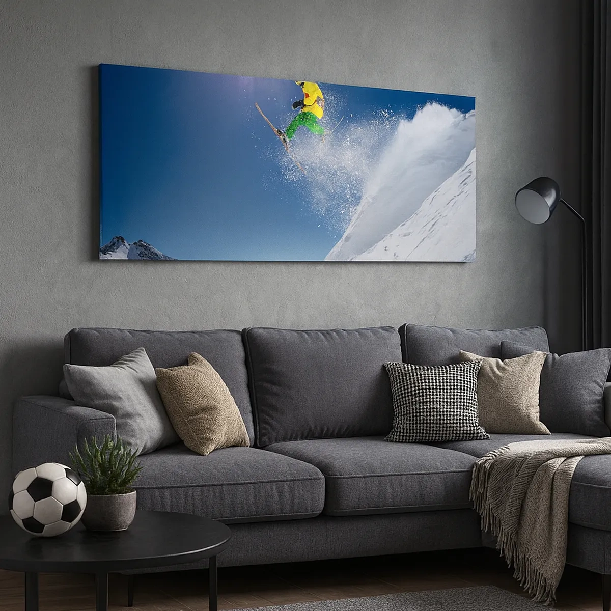 Vászonkép - Tánc a hegyekkel - 30x30 cm