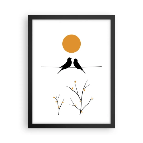 Poszter fehér keretben - Fülemüle este - 30x40 cm