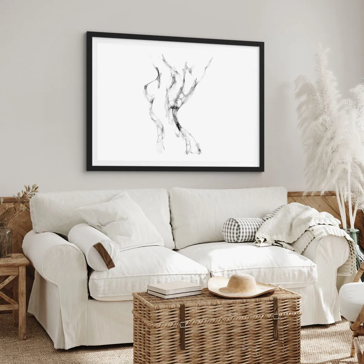 Poszter fehér keretben - Gyönyörű és erős - 91x61 cm