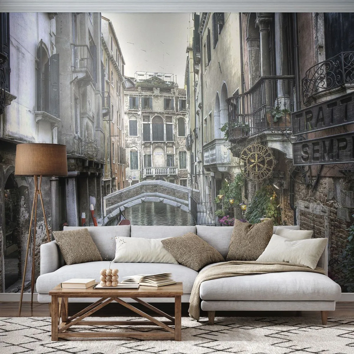 Fotótapéta Premium Sand - Évszázadokon át néma elmélkedésben - Velence, Város, Építészet - 100x70 cm