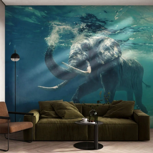 Fotótapéta Premium Canvas - Mindenki szeret úszni - Absztrakció, Elefánt, Darab - 300x210 cm