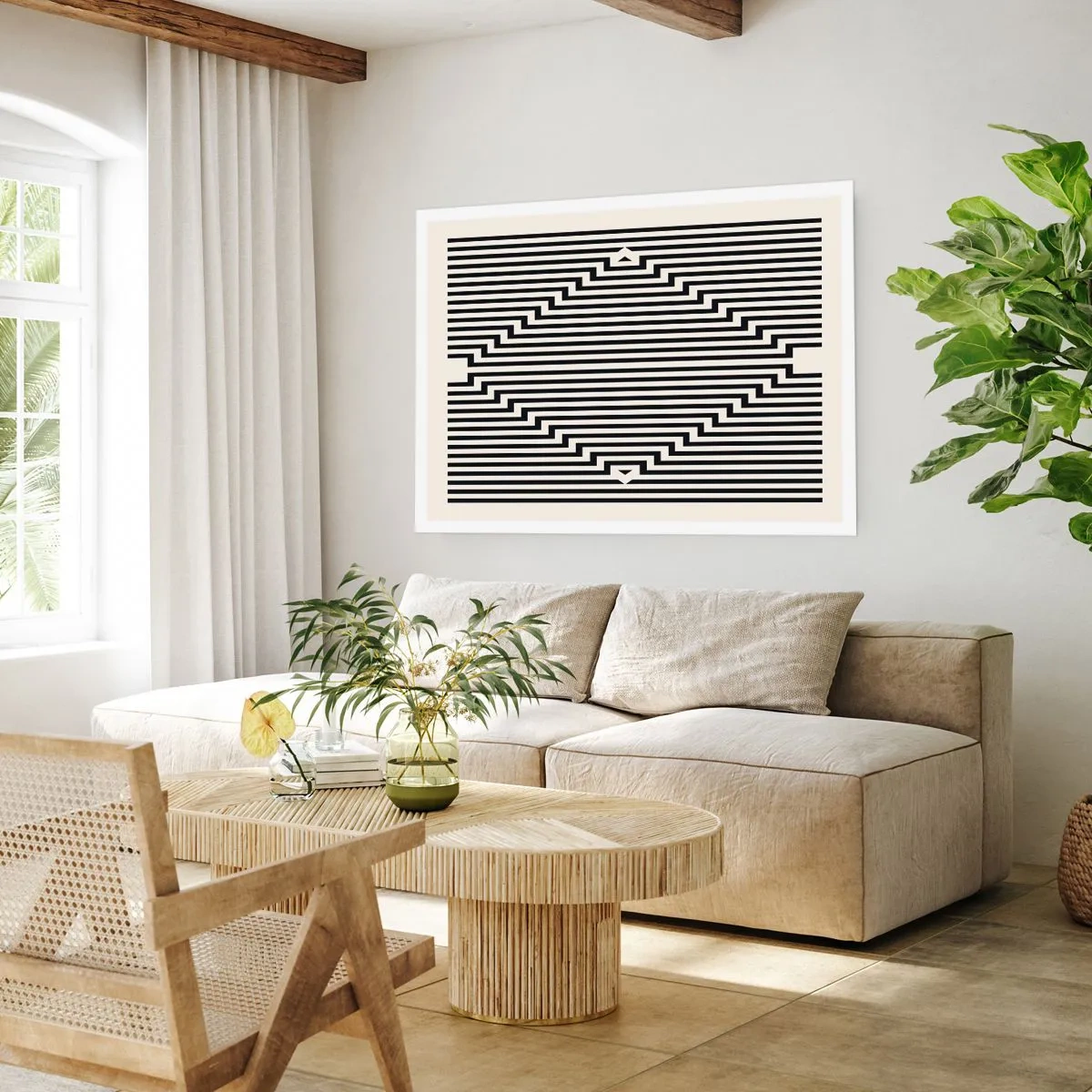 Poszter - Geometrikus illúzió - 40x30 cm