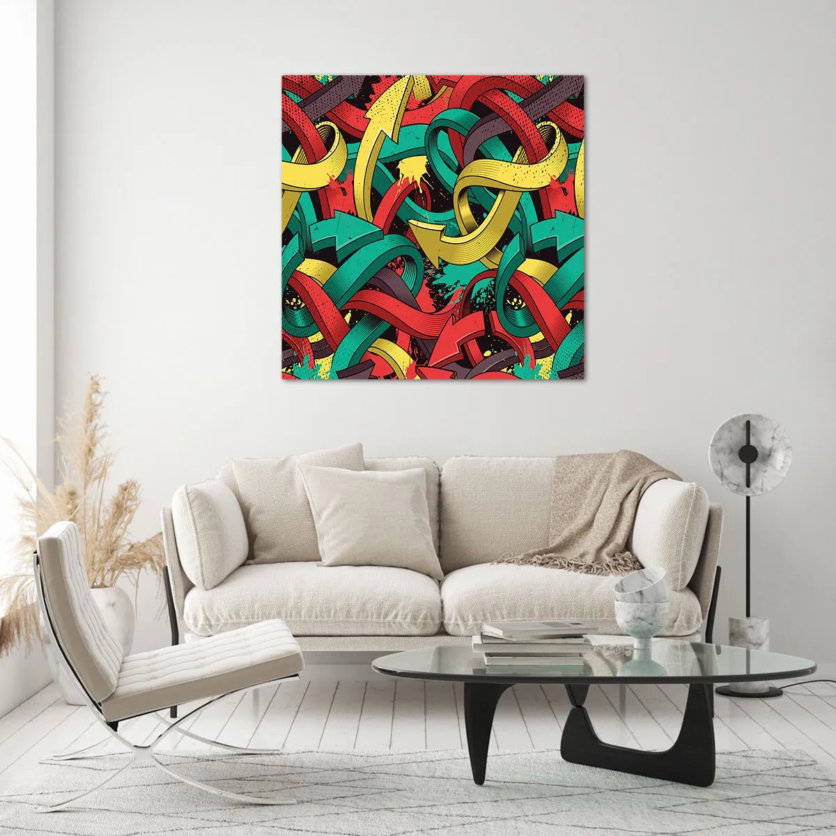 Üveg kép - Melyik az út a cél felé? - 50x50 cm