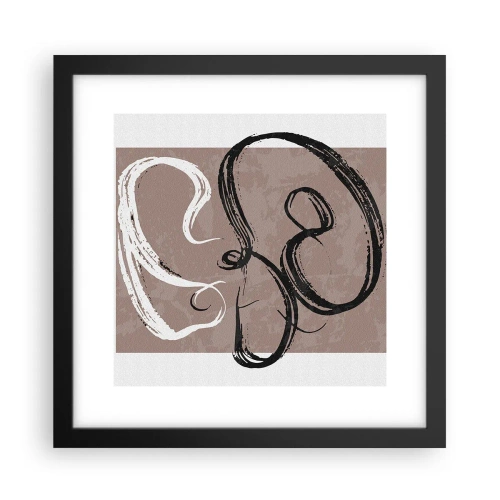 Poszter fehér keretben - Kompozíció - a teljesség keresése - 30x30 cm