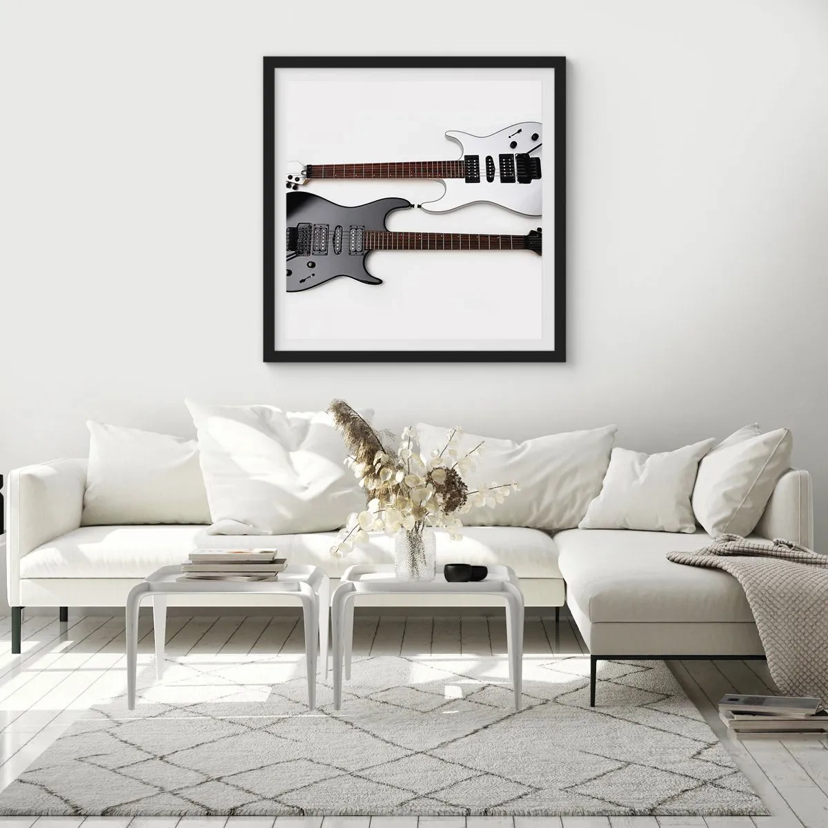 Poszter fehér keretben - A formák harmóniája - 50x50 cm