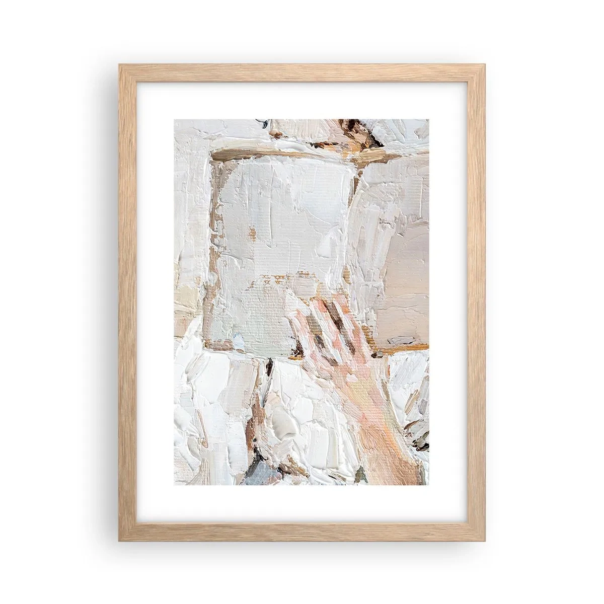 Poszter világos tölgy keretben - Egy másik világban - 30x40 cm