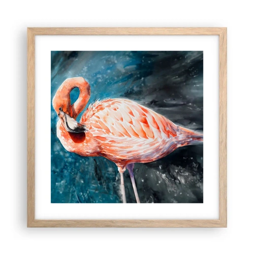 Poszter világos tölgy keretben - Természetesen dekoratív - 40x40 cm