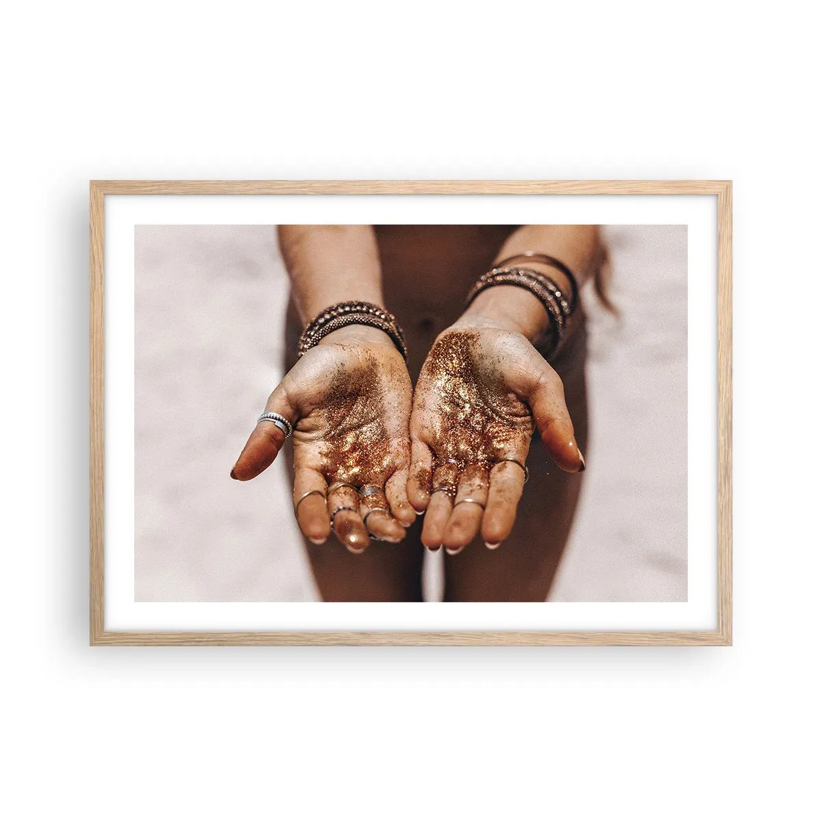 Poszter világos tölgy keretben - Ajándék neked - 70x50 cm