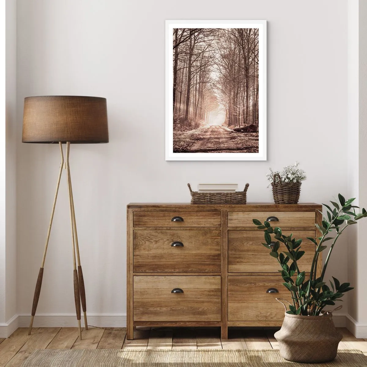Poszter fekete keretben - Erdei katedrális - 61x91 cm