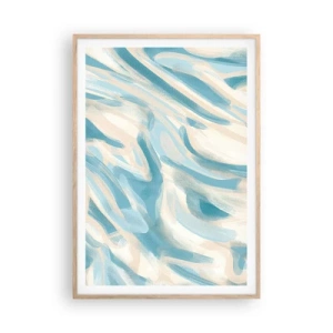 Poszter világos tölgy keretben - Tavaszi szellők - 70x100 cm