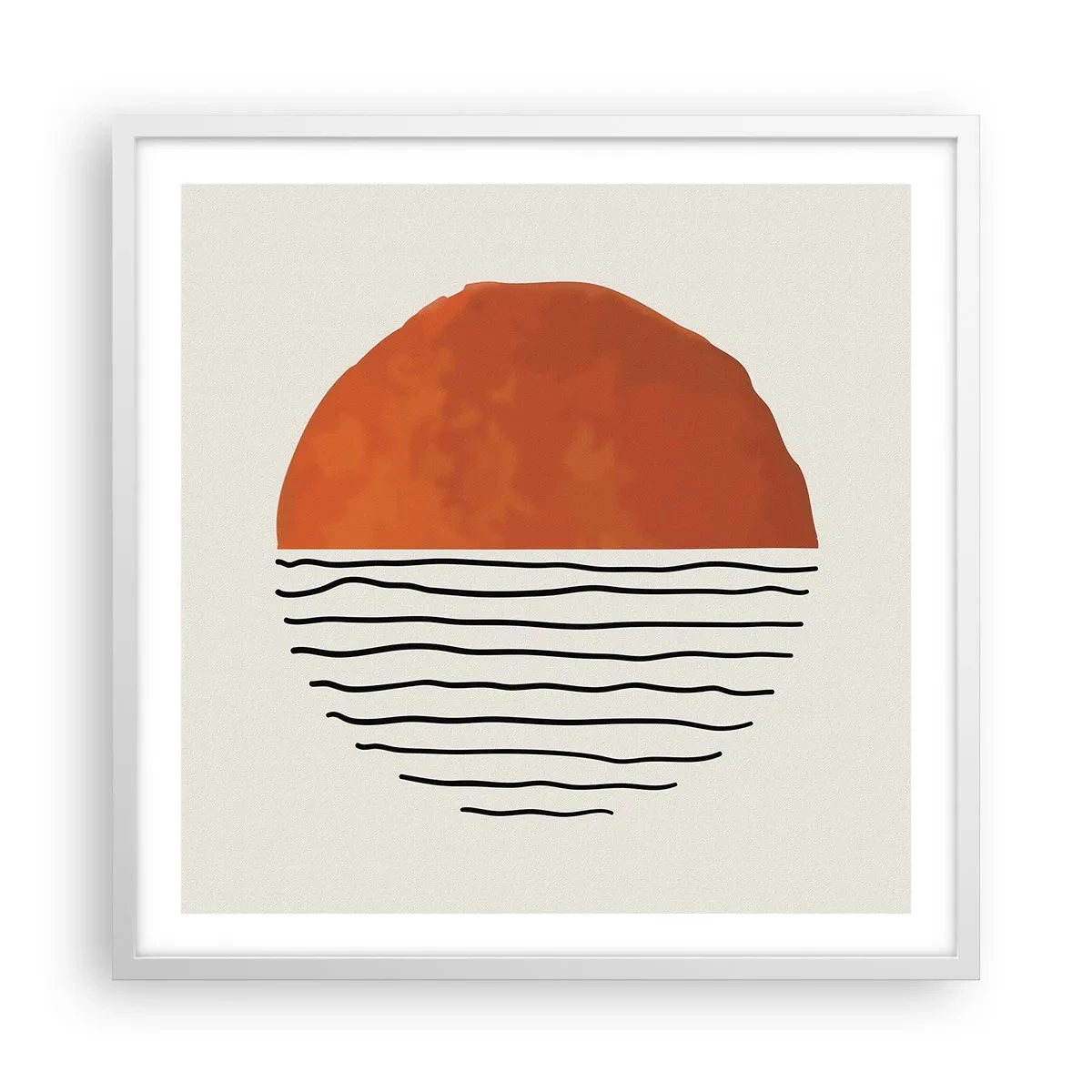 Poszter fekete keretben - Japán hangulatban - 60x60 cm