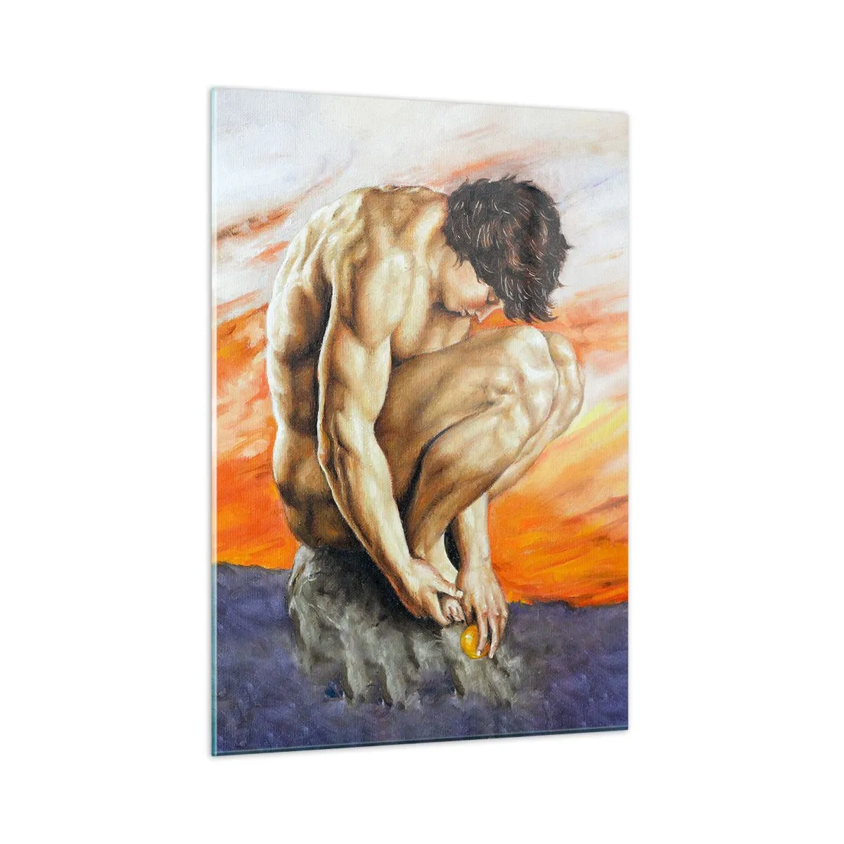 Üveg kép - Elmerülve önmagában - 50x70 cm