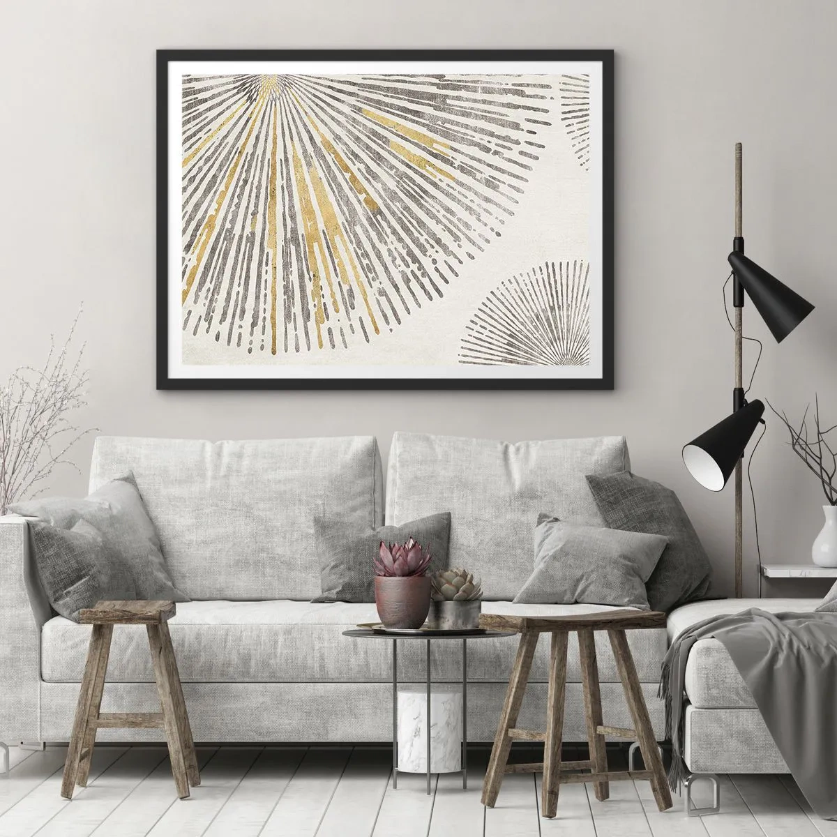 Poszter fehér keretben - A sugár szépsége - 100x70 cm