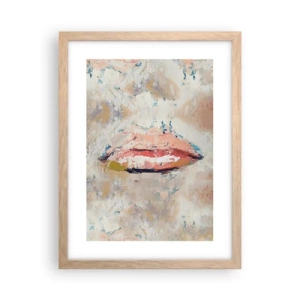 Poszter világos tölgy keretben - Felébreszti az érzékeket - 30x40 cm