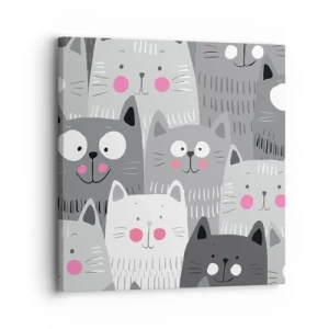 Vászonkép - A macska világa - 30x30 cm