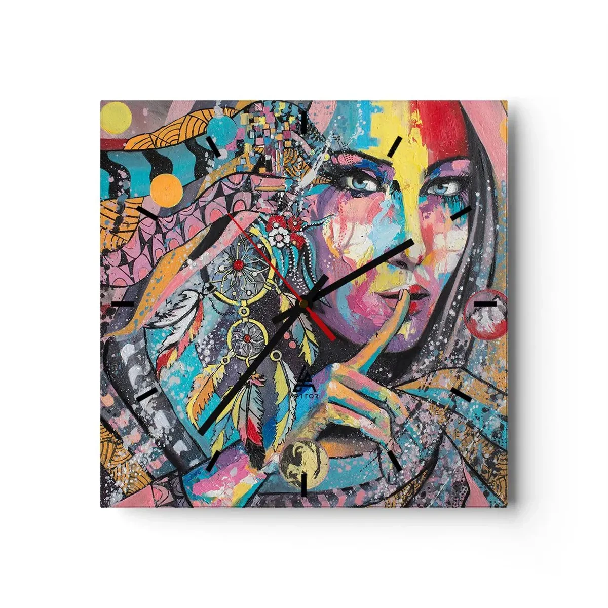 Falióra, Óra - Maradj csendben, amíg meg nem érted - 30x30 cm