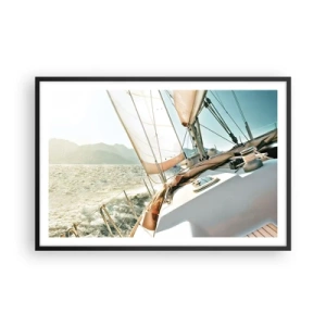 Poszter fehér keretben - Dagadó vitorlákkal - 91x61 cm