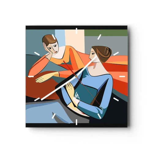 Falióra, Óra - A bizalmak pillanata - 30x30 cm