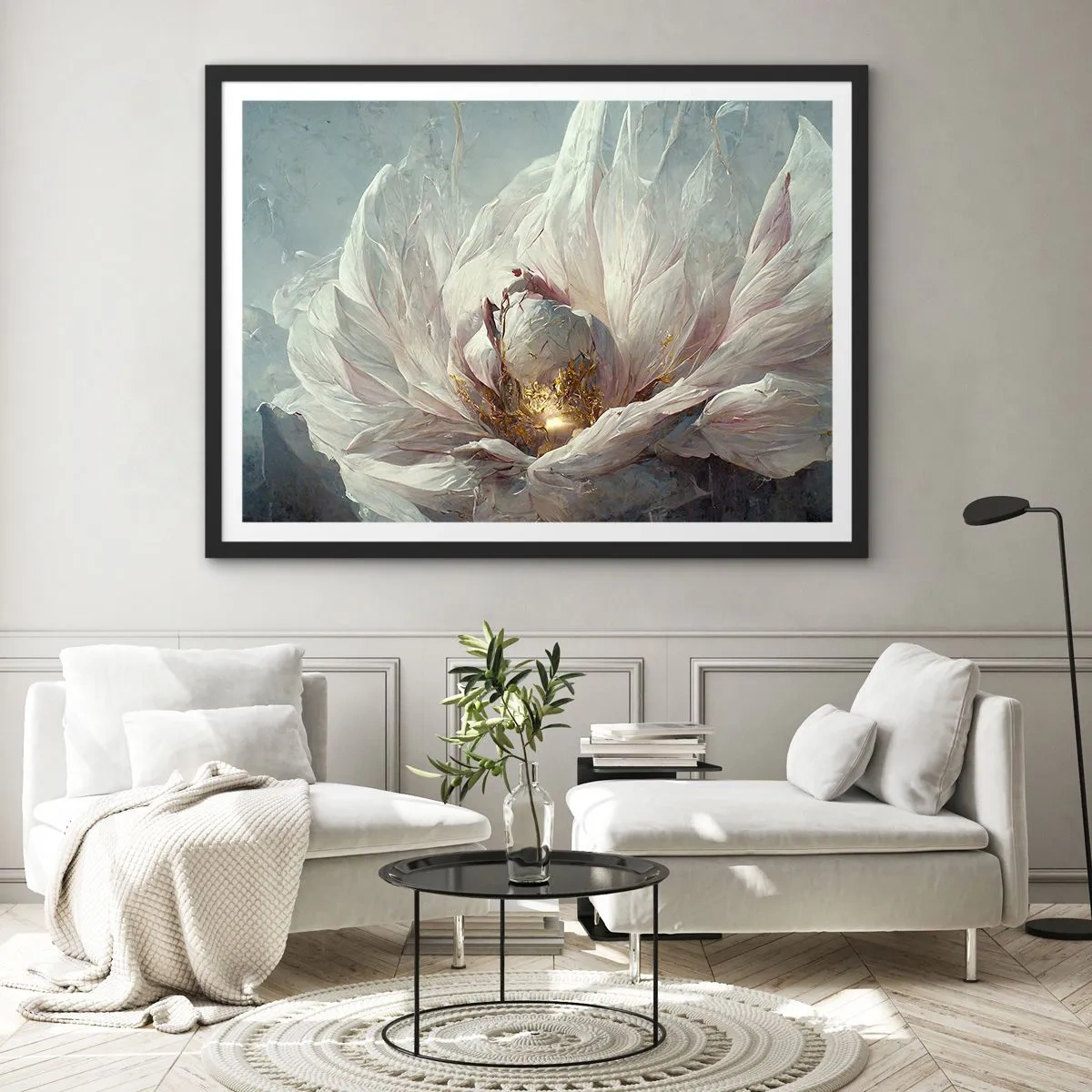 Poszter fehér keretben - Száz év alatt egyszer virágzik - 100x70 cm
