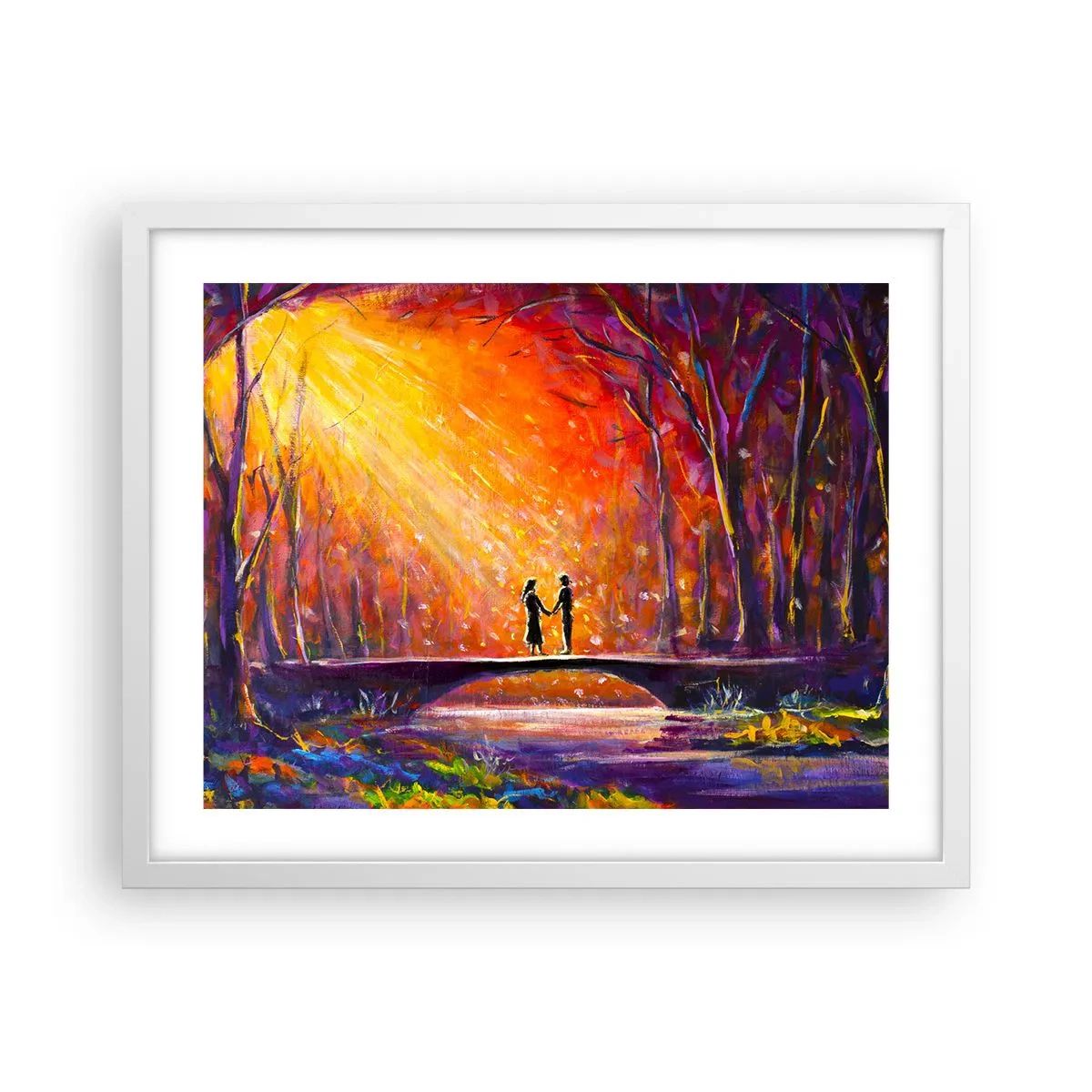 Poszter fekete keretben - Az ég is szereti őket - 50x40 cm