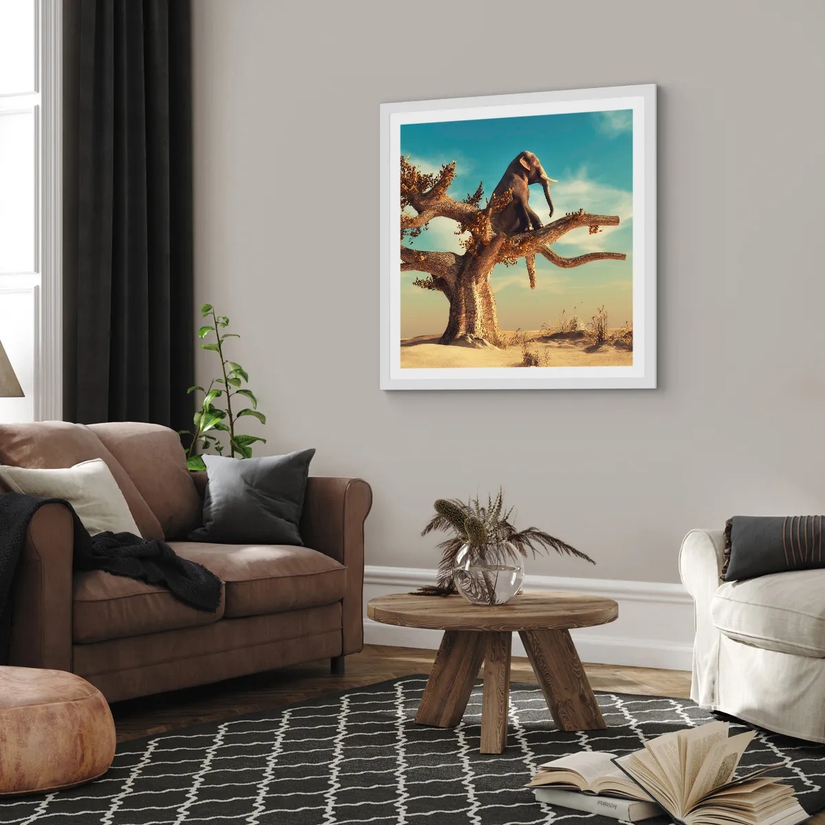 Poszter fekete keretben - Egy új nézőpont - 40x40 cm