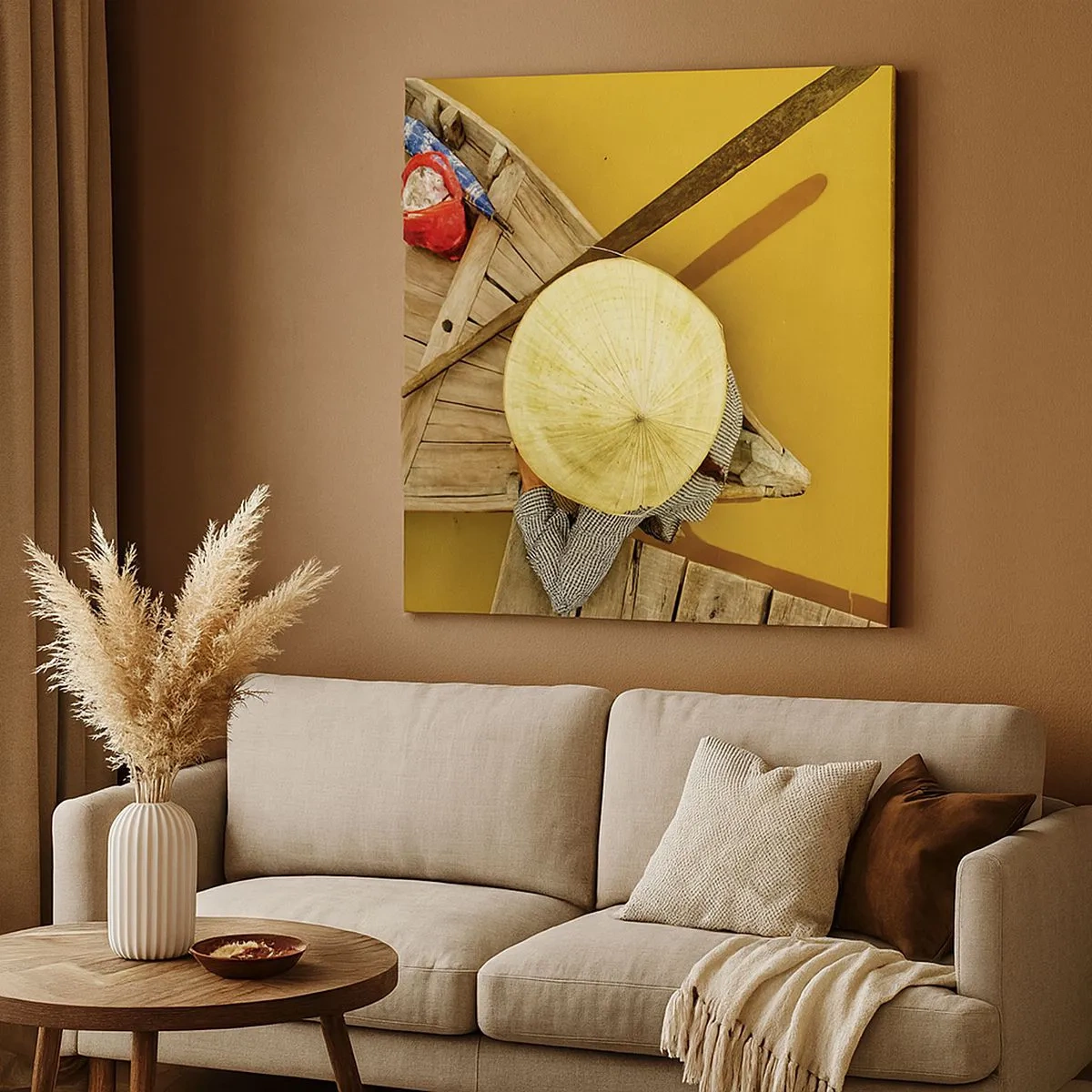 Vászonkép - Élet a Sárga-folyón - 30x30 cm