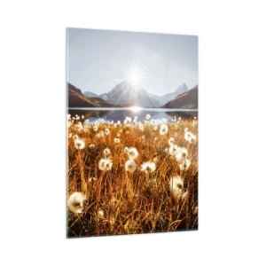 Üveg kép - Szikla keménysége, fű lágysága - 50x70 cm