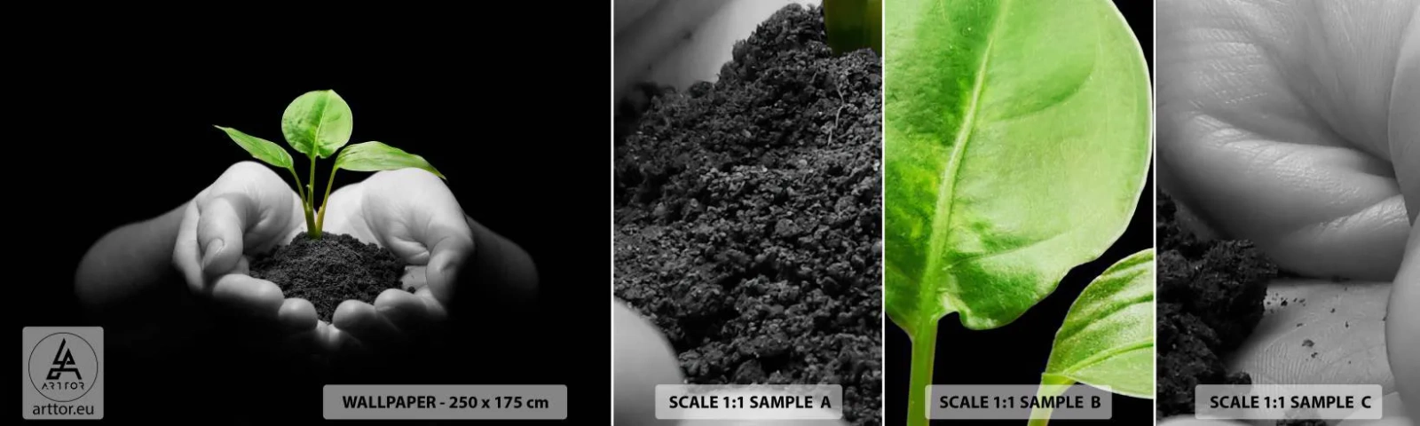 Fotótapéta Minta Standard Eco - Szeretem a természetet, védem azt - Természet, Élet, Növény - 100x30 cm