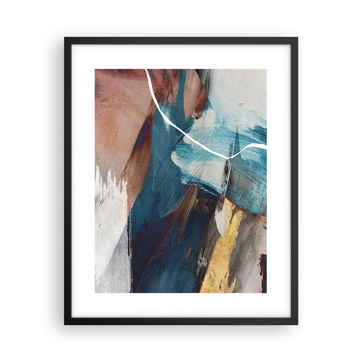 Poszter fehér keretben - Lelkesedéssel és energiával - 40x50 cm