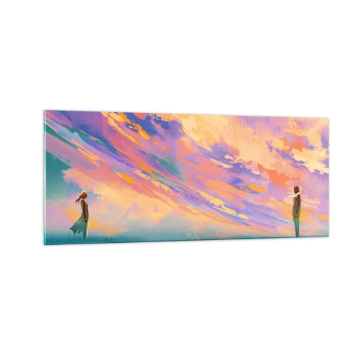 Üveg kép - Vonzási erő - 100x40 cm