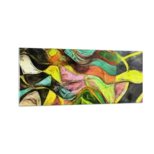 Üveg kép - A mozgás az élet - 100x40 cm