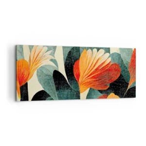 Vászonkép - A trópusok forrósága és a zöldellő hűvösség - 100x40 cm