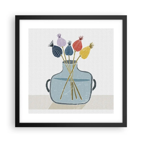 Poszter fehér keretben - Mint egy mákszem - 40x40 cm
