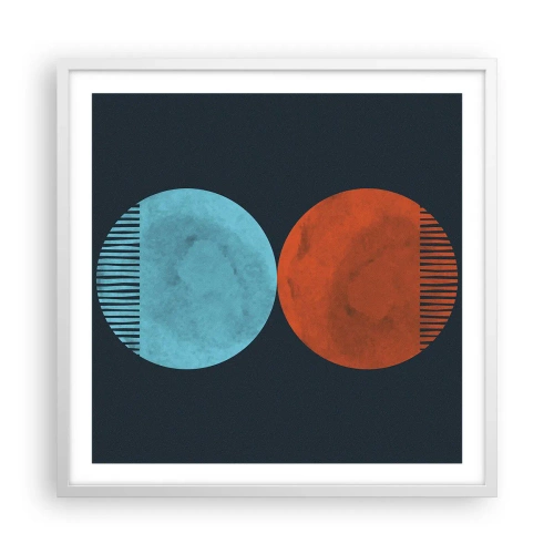 Poszter fekete keretben - Csak a geometria? - 60x60 cm