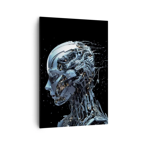 Vászonkép - A technológia egy nő - 70x100 cm