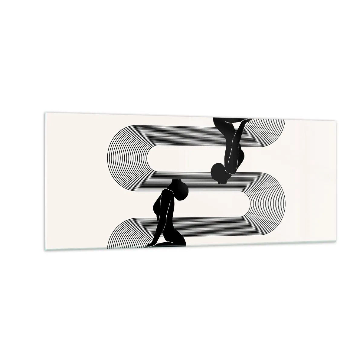 Üveg kép - Érzéki szimmetria - 100x40 cm