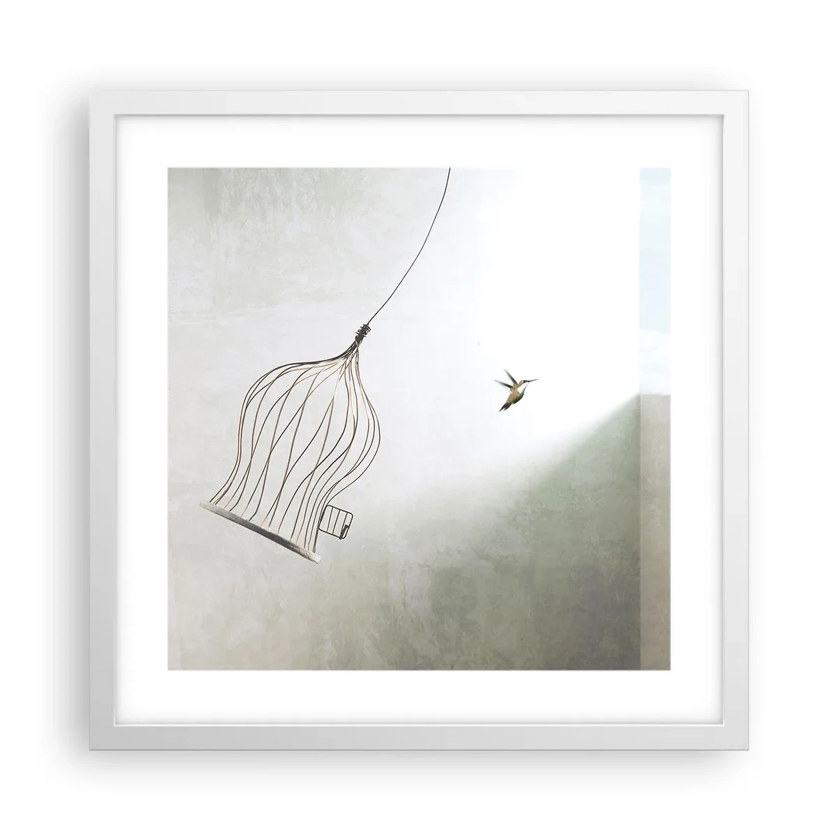 Poszter fekete keretben - Az elememen - 40x40 cm